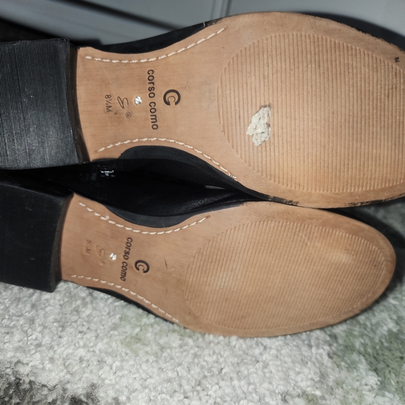 Black Quilted Leather Knee-High Boots - Picture 4 of 8